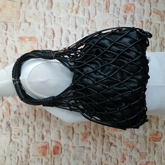 New Nanushka Naiya Net Faux-Leather Bag - Picture 3 of 15